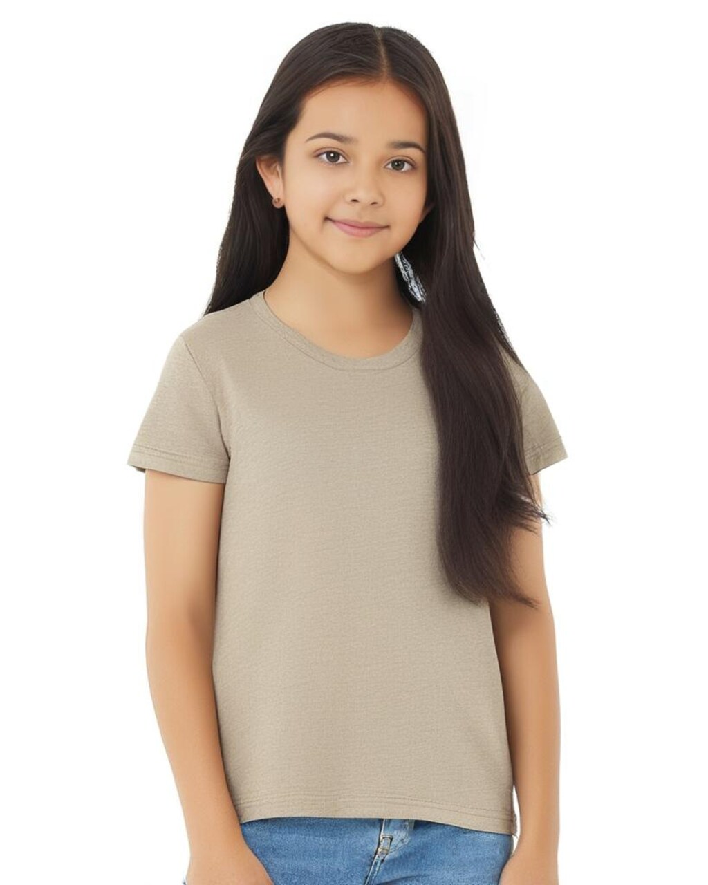 BELLA + CANVAS Youth CVC Jersey Crewneck Tee 3001YCVC – Soft Cotton BT-Shirt for Everyday Wear